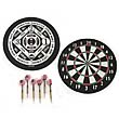 Dart Board 2-Sided Version With 6 Brass Darts
